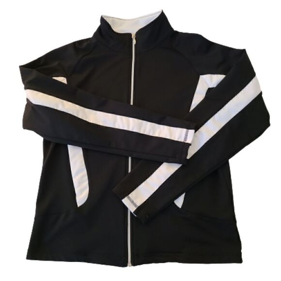 Tail Athletic Jacket and Pant Warm-up Set in Black & White Small - Picture 4 of 15